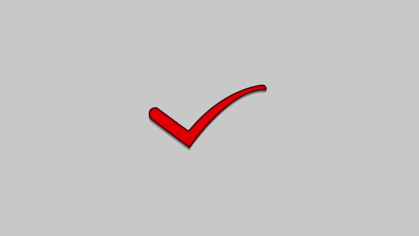 Flecha Roja Brillante Señal Salida Emergencia Juego Proceso Software — Vídeo de stock