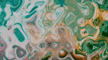 Yeşil, turkuaz ve bej kıvrımlı mermer desenli arka plan, sanat dokuları veya duvar kağıdı tasarımları için uygun..