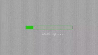 Ekran yükleme çubuğundaki beyaz ağ beyaz arkaplan süreci canlandırıldı. mz_1142