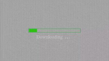 Ekran yükleme çubuğundaki beyaz ağ beyaz arkaplan süreci canlandırıldı. mz_1143