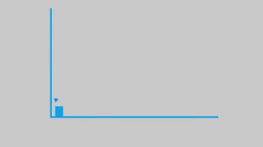Pozitif iş büyüyen bar animasyonu ve Cyan renk başarısı iş grafiği canlandırıldı. mz_1177