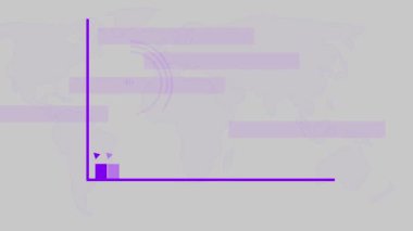 Pozitif iş büyüyen bar animasyonu ve Cyan renk başarısı iş grafiği canlandırıldı. mz_1181