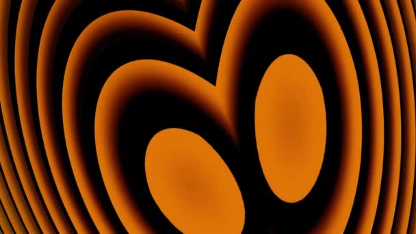 Абстрактный Оранжевый Черный Анимированный Рисунок Идеально Подходящий Фона Элементов Графического — стоковое видео