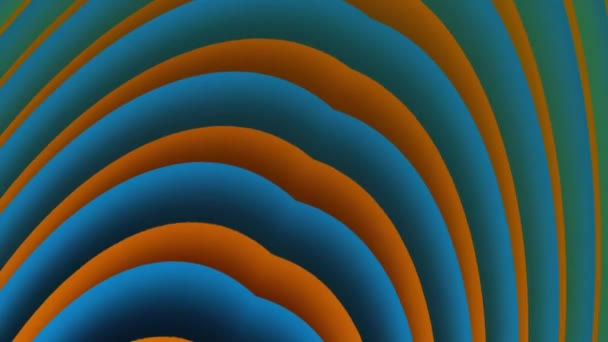 Абстрактные Красочные Концентрические Арки Анимированные Градиентном Фоне — стоковое видео