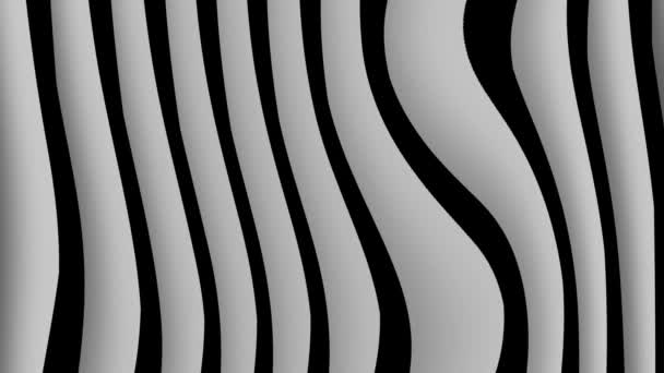 摘要彩色的白色潮流波浪形背景动画 Mz_1042 — 图库视频影像