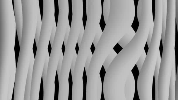 摘要彩色的白色潮流波浪形背景动画 Mz_1043 — 图库视频影像