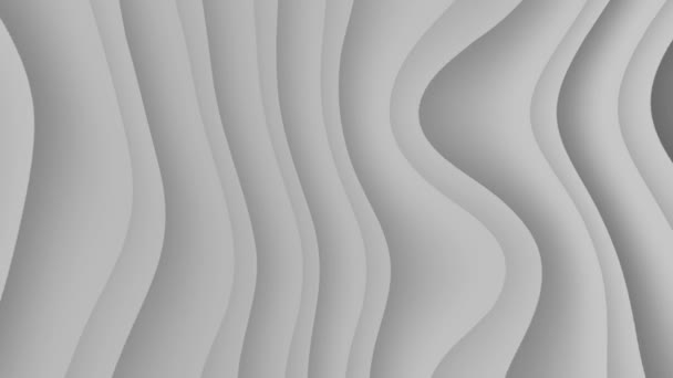 Abstracto Colorido Blanco Moda Ondulado Fondo Animado Mz_1045 — Vídeos de Stock