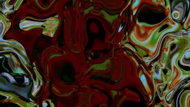 Zářící Barvy Abstraktní Pozadí Tekuté Animace Mz_1077 — Stock video