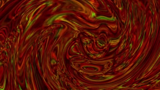 Abstrato Vermelho Verde Textura Marmorizada Fundo Animado Com Padrões Fluido — Vídeo de Stock