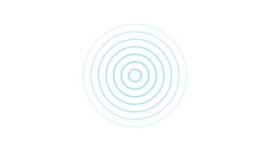 Beyaz zemin üzerinde dalgaları hareket ettirdiğinde dağılan dairesel yayılma darbesi. m_41