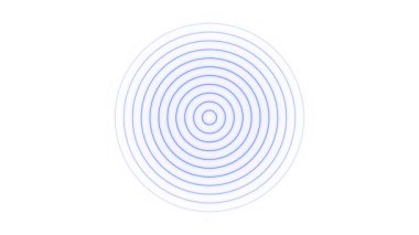 Beyaz zemin üzerinde dalgaları hareket ettirdiğinde dağılan dairesel yayılma darbesi. m_43