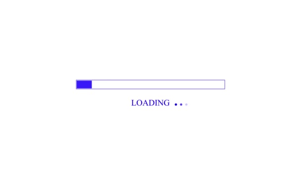 Progress Bar Loading Bar Animation Loading Downloading Data Black Background — Stock Video