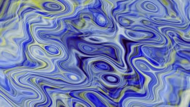 Abstraktní Animovaný Vlnami Tekuté Vícebarevné Gradient Různými Přechody Pozadí M_49 — Stock video
