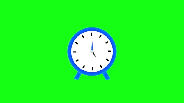 Cronômetro Animação Relógio Cronômetro Animado Fundo Verde M_55 — Vídeo de Stock