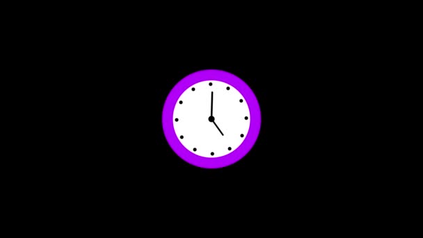 Kronometre Saat Animasyonu Siyah Arkaplandaki Saati Durdurma M_58 — Stok video