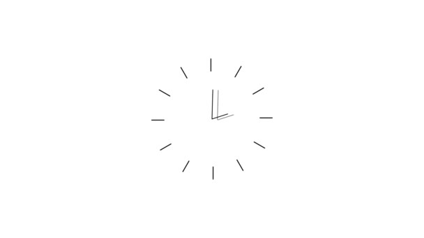 Kronometre Saat Animasyonu Beyaz Arkaplandaki Saati Durdurma M_62 — Stok video