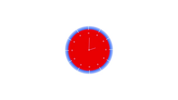 Ρολόι Stopwatch Animation Ρολόι Σταματήσει Ρολόι Κινούμενα Λευκό Φόντο M_66 — Αρχείο Βίντεο