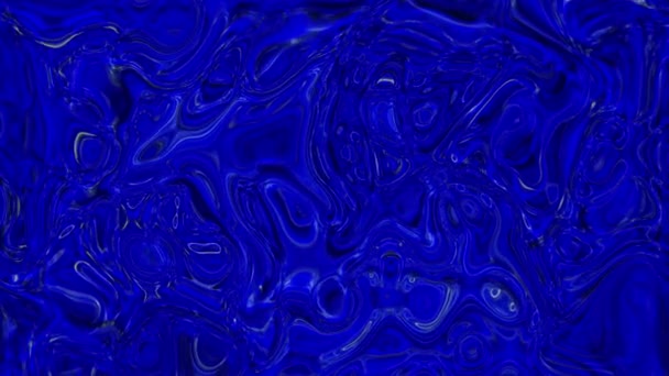 Абстрактное Спиральное Движение Синий Жидкий Анимированный Фон Абстрактные Синие Полосы — стоковое видео
