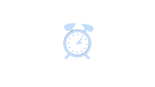 Cronômetro Animação Relógio Parar Relógio Animado Fundo Branco M_89 — Vídeo de Stock