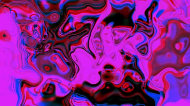 Abstrakte Spiralbewegung Glühende Flüssigkeit Animierten Hintergrund Abstrakte Blaue Streifen Wirbeln — Stockvideo