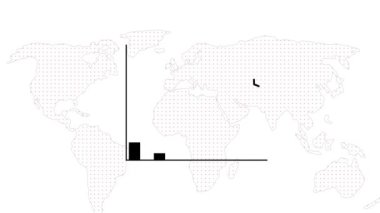 Animasyon işleri büyüyen ok büyüyen ok okla iş başarısı. 4k video. m_226