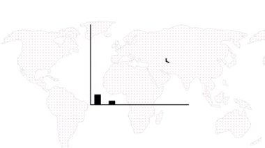 Animasyon işleri büyüyen ok büyüyen ok okla iş başarısı. 4k video. m_227