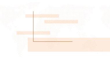 Yükselen çubukları beyaz bir gradyan üzerinde canlandırılmış soyut finansal büyüme tablosu.