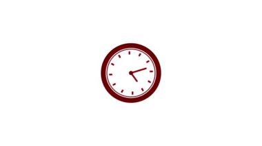 Aqua renk çemberi beyaz zemin üzerinde analog saat geri sayımı. m_353