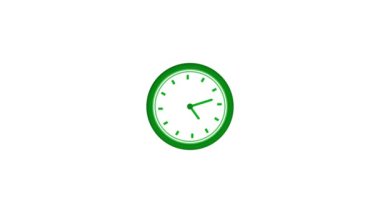 Aqua renk çemberi beyaz zemin üzerinde analog saat geri sayımı. m_355