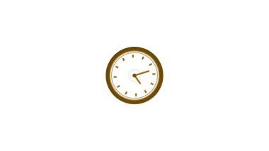 Aqua renk çemberi beyaz zemin üzerinde analog saat geri sayımı. m_357