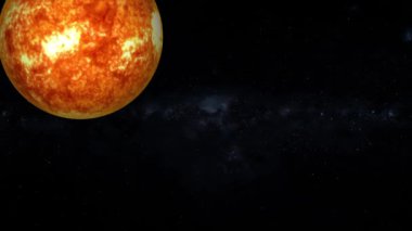 Venüs gezegeni dönüyor ya da dönüyor. m_444