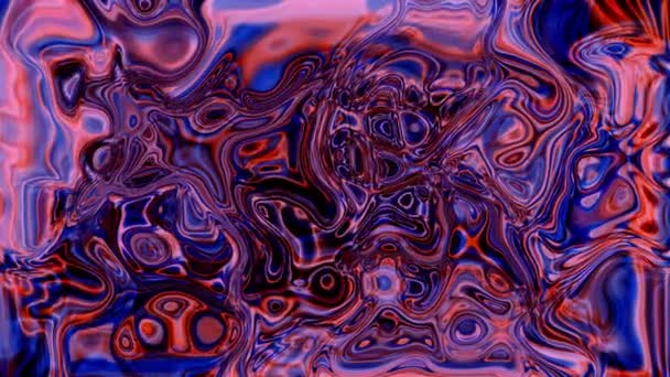 Abstrakte Spiralbewegung Glühende Flüssigkeit Animierten Hintergrund Abstrakte Blaue Streifen Wirbeln — Stockvideo