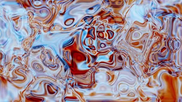 Soyut Renkli Sıvı Yağ Dalgası Dokusu Arkaplanı M_142 — Stok video