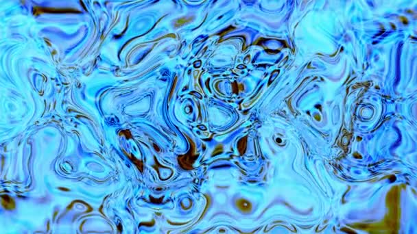 Abstract Colorful Liquid Oil Paint Wave Texture Background M_146 — Stock Video