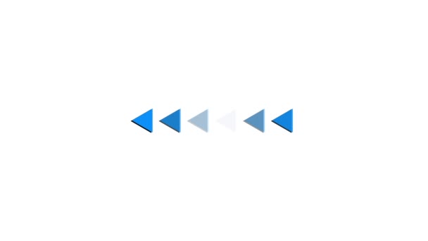 白い背景に右を指す青い色を矢印にします M_152について — ストック動画