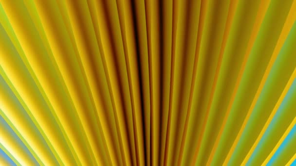 Abstrakcyjny Żółty Zielony Symetryczny Wzór Kształcie Litery Animowane Tło Efektem — Wideo stockowe