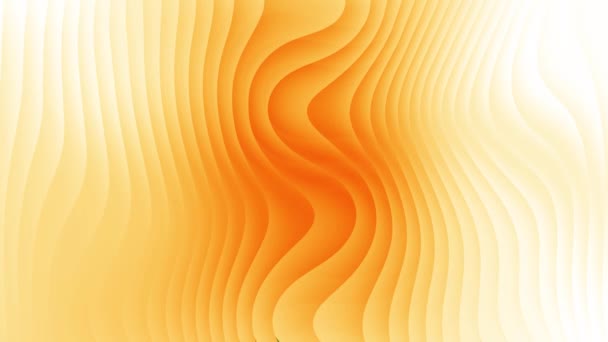 Abstrakcyjny Pomarańczowy Wzór Falisty Tło Gładką Gradientową Teksturą Animowany Idealny — Wideo stockowe