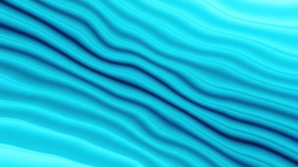 Abstract Blue Wavy Background Smooth Lines Gradient Design Suitable Wallpapers — Stock Video
