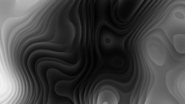Soyut 3D kusursuz döngü, soyut arkaplanlarda hareket eden eğri eğimli dalga rengi. m_454