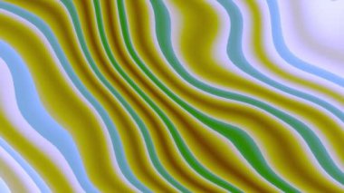 Soyut 3D kusursuz döngü, soyut arkaplanlarda hareket eden eğri eğimli dalga rengi. m_457