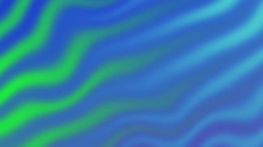 Soyut canlandırılmış mavi ve yeşil dalgalı gradyan arkaplan.