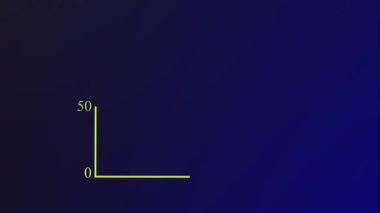 Finansal veya iş sunumları için uygun veri eğilimlerini gösteren koyu arkaplan üzerinde renkli çizgi grafikleri.