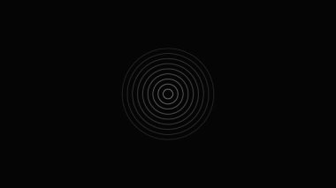 Geometric too much bright circle on black color motion background.