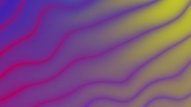 抽象的波浪形背景 带有粉色 紫色和蓝色的渐变阴影 适用于现代设计元素和墙纸 — 图库视频影像