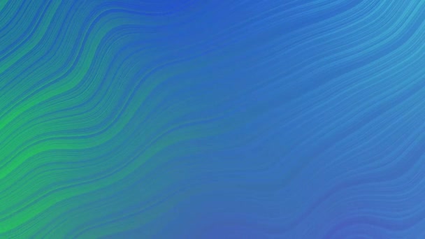 Abstract Animated Blue Green Wavy Gradient Background — Stock Video