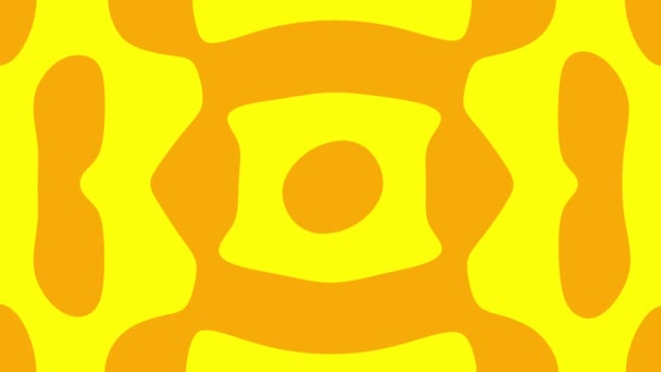 Abstract Geel Oranje Camouflage Patroon Geanimeerde Achtergrond — Stockvideo