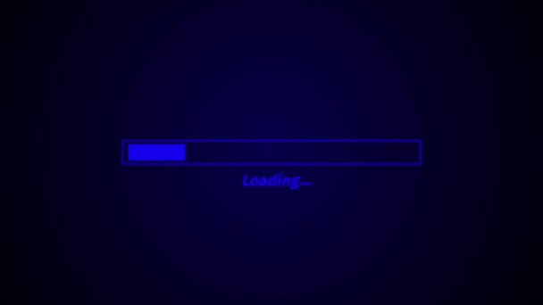 Піктограма Завантаження Синього Кольору Анімована Барвистому Фоні — стокове відео