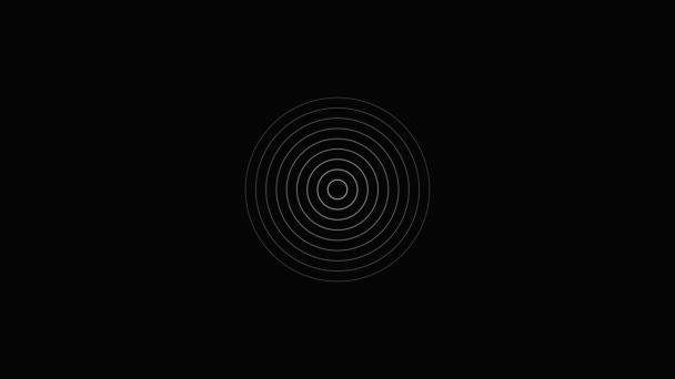 Geometric Too Much Bright Circle Black Color Motion Background — Stok video