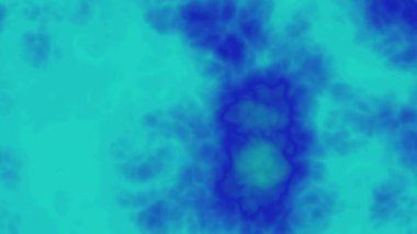 Cyan ve mavi renk dalgası sıvı canlandırma arkaplanı.
