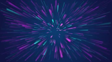 Optik fiber çalışıyor. Samanyolu ilk kayan yıldız ve çizgi animasyon arkaplanı.